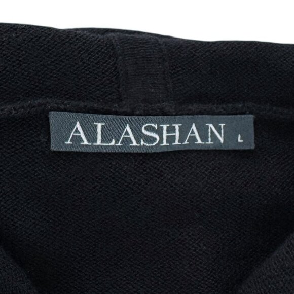 Alashan Cotton Cashmere Hooded Long Open Front Cardigan - Picture 5 of 6